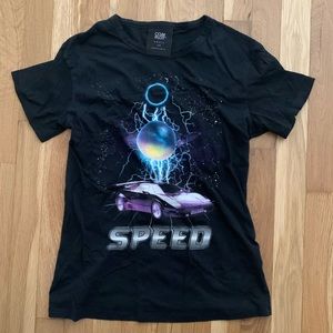 Speed Black Graphic T-Shirt